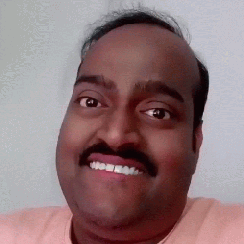 Man With Mustache Smiling
