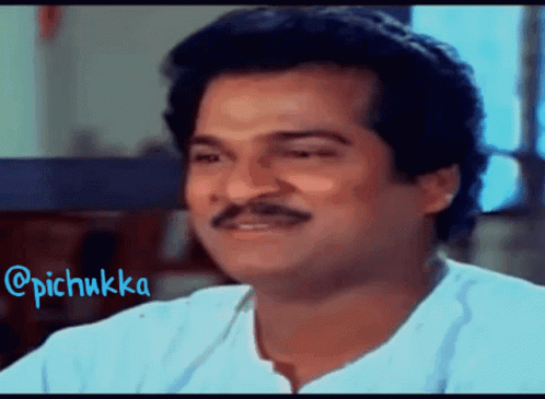 Man With Mustache Smiling Pichukka