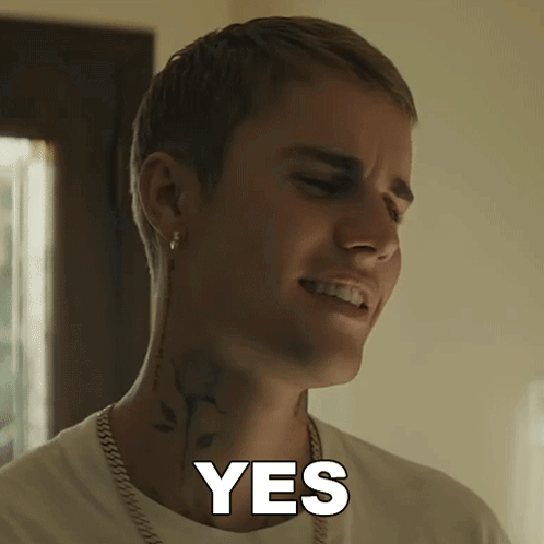 Man With Neck Tattoo Saying Yes GIF