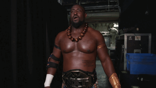 Man with Necklace and Belt