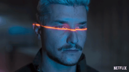 Man With Netflix Logo GIF