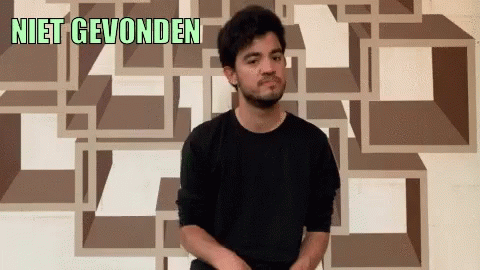 Man With Niet Gevonden GIF