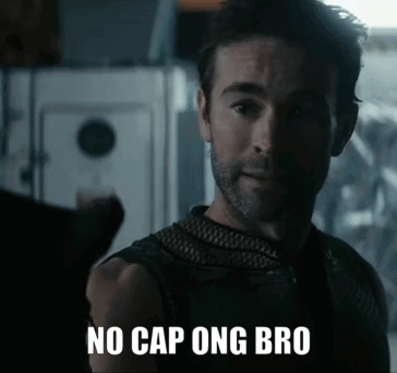 Man with No Cap Ong Bro Text