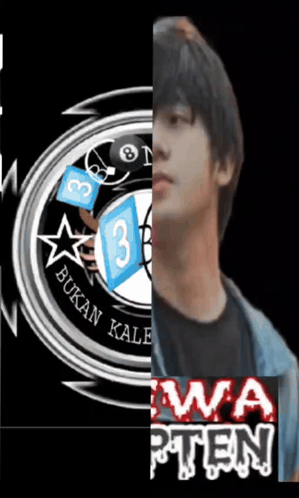 Man With Number 3 On Face GIF