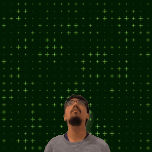 Man With Number 7 On Green Background GIF
