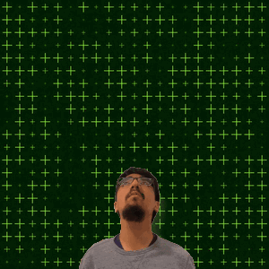 Man With Number 9 on Green Background