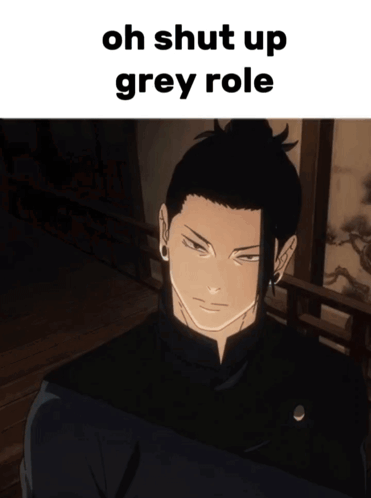 Man With Oh Shut Up Grey Role GIF