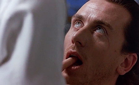 Man With Open Mouth And Finger In Mouth GIF