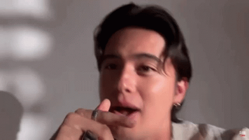Man With Open Mouth And Ring GIF