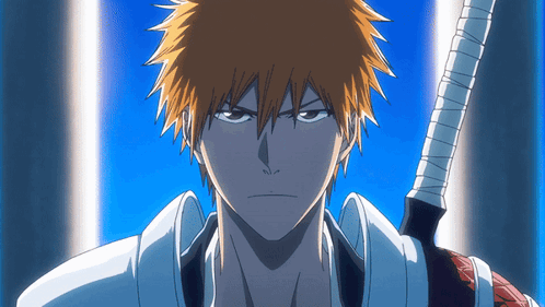 Man With Orange Hair Holding Sword