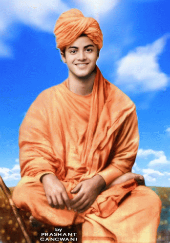 Man With Orange Turban by Prashant Cancwani