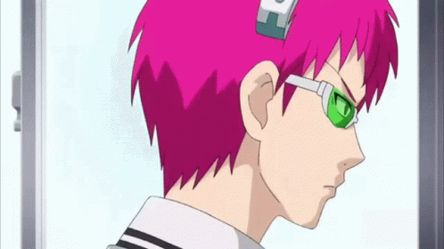 Man With Pink Hair and Green Glasses