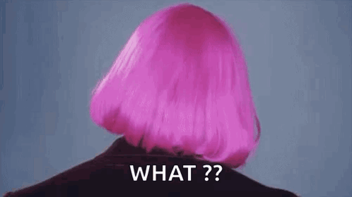 Man with Pink Wig and Bow Tie Asking What