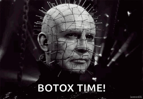 Man With Pins In Head Botox Time GIF