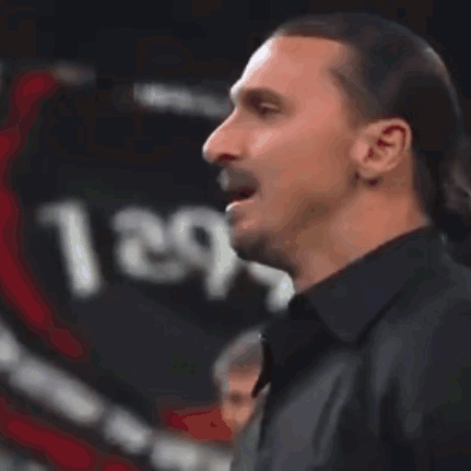 Man With Ponytail And Mustache GIF