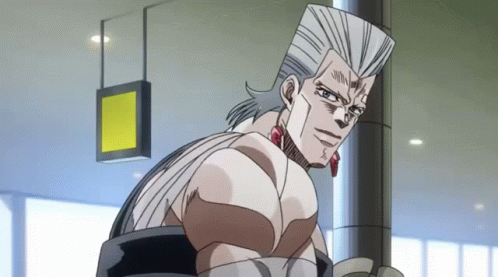 Man With Ponytail at Airport Pole