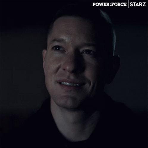 Man With Power Force Starz Text