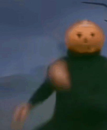 Man With Pumpkin Head