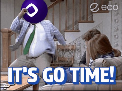 Man with Purple Ball and Go Time