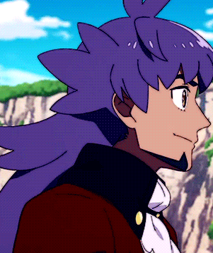 Man With Purple Hair And Red Jacket GIF