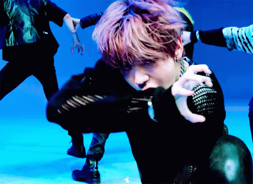 Man with Purple Hair Dancing
