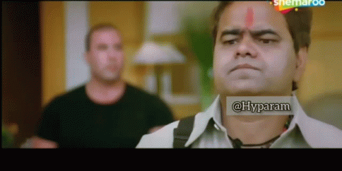 Man with Red Bindi and Hyparam Screen