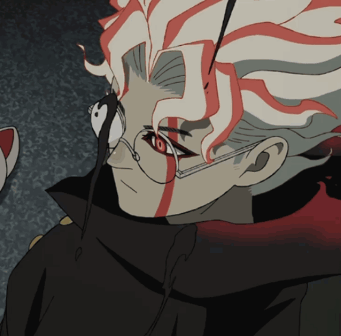 Man With Red Eyes and Glasses