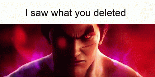 Man with Red Eyes I Saw What You Deleted