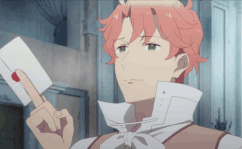 Man With Red Hair Holding Letter GIF