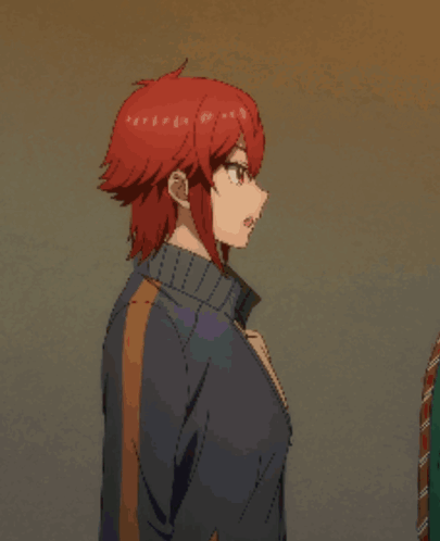 Man with Red Hair Hugging Man in Green Jacket