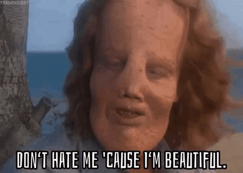 Man with Red Hair Saying Don t Hate Me Cause I m Beautiful