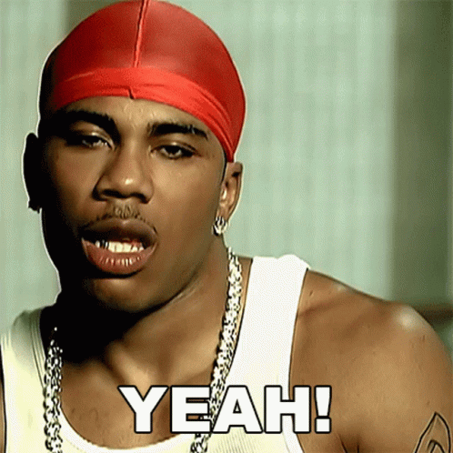 Man with Red Headband Saying Yeah