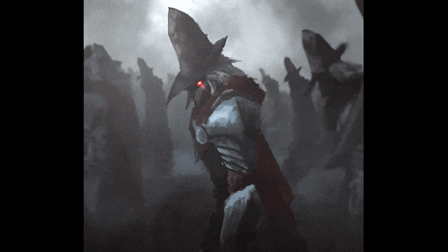 Man With Red Light On Head GIF