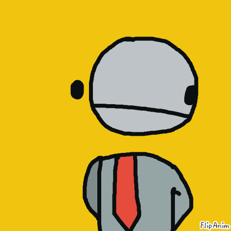 Man with Red Tie Saying Meep