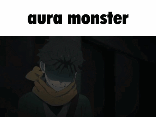 Man with Scarf Aura Monster