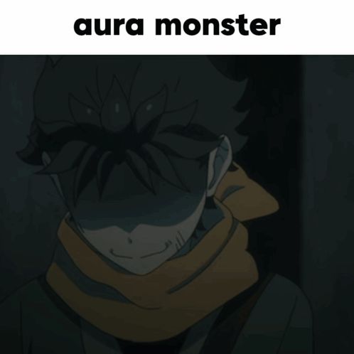 Man With Scarf Aura Monster