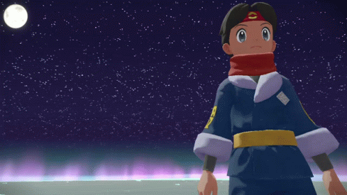 Man With Scarf Next to Pokemon Letter A