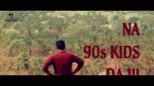 Man With Sign Saying Na 90S Kids Da GIF