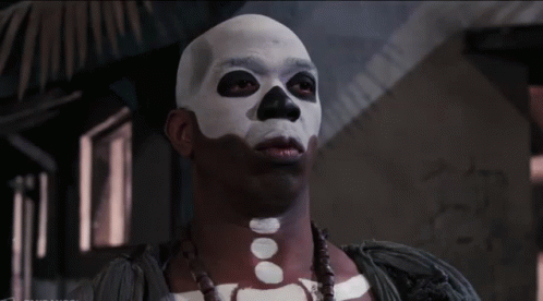Man with Skull Face Paint