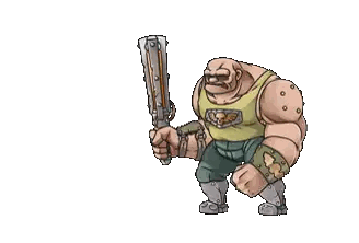 Man With Skull Shirt And Sword