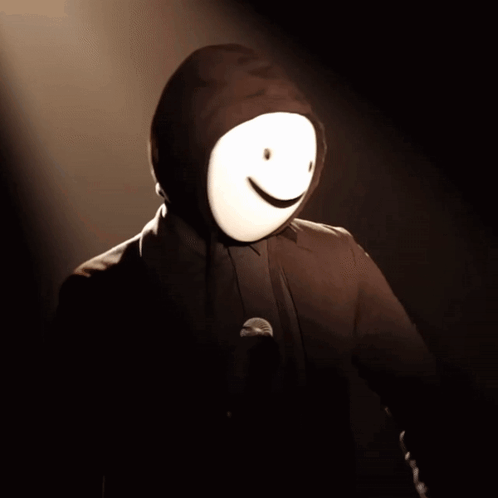 Man with Smiley Face Hoodie
