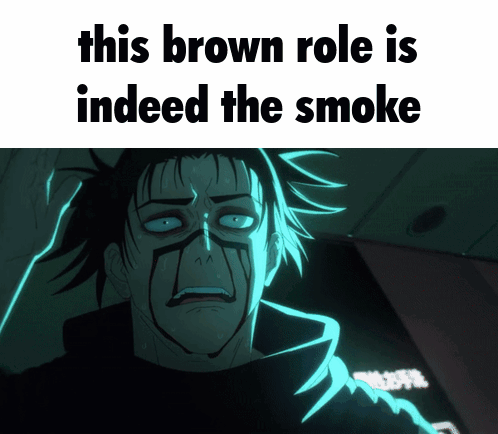 Man with Smoke and Brown Role