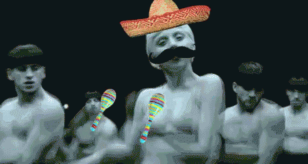 Man with Sombrero and Mustache