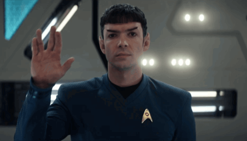 Man with Star Trek Badge