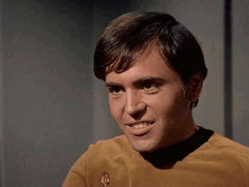 Man with Star Trek Logo