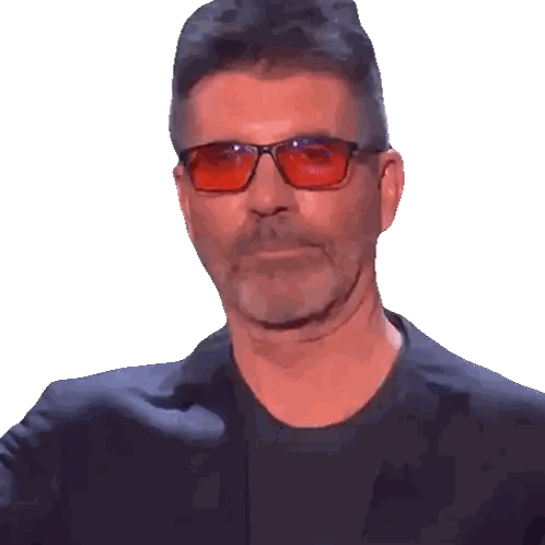 Man With Sunglasses And Black Shirt Looking Camera