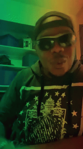 Man With Sunglasses And I See U Shirt GIF