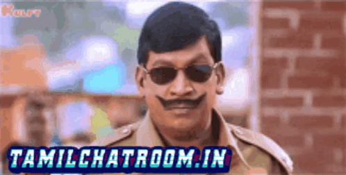 Man With Sunglasses And Mustache GIF