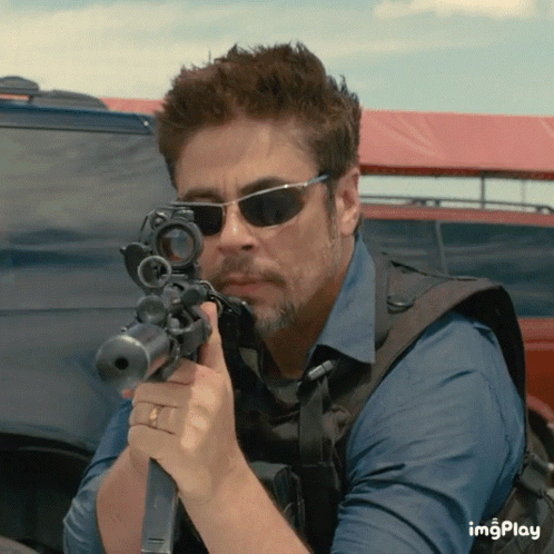 Man With Sunglasses Holding Rifle Imgplay