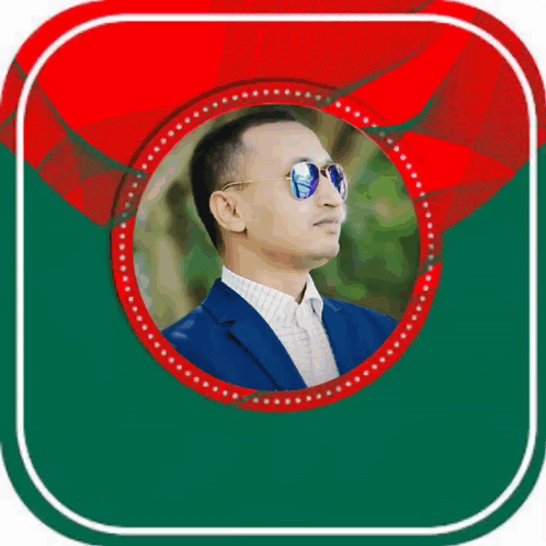 Man With Sunglasses Saying I Love Bangladesh GIF